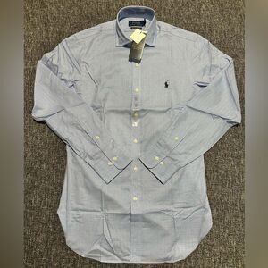 Ralph Lauren Blue Dress Shirt with Classic Point Collar